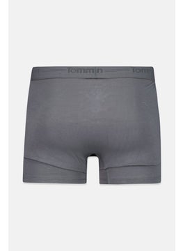 Tommy John Men 2 Pieces 4 Inseam Plain Trunks, Dark Grey/Navy  - Image 3