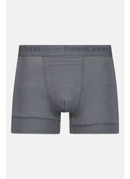 Tommy John Men 2 Pieces 4 Inseam Plain Trunks, Dark Grey/Navy  - Image 4