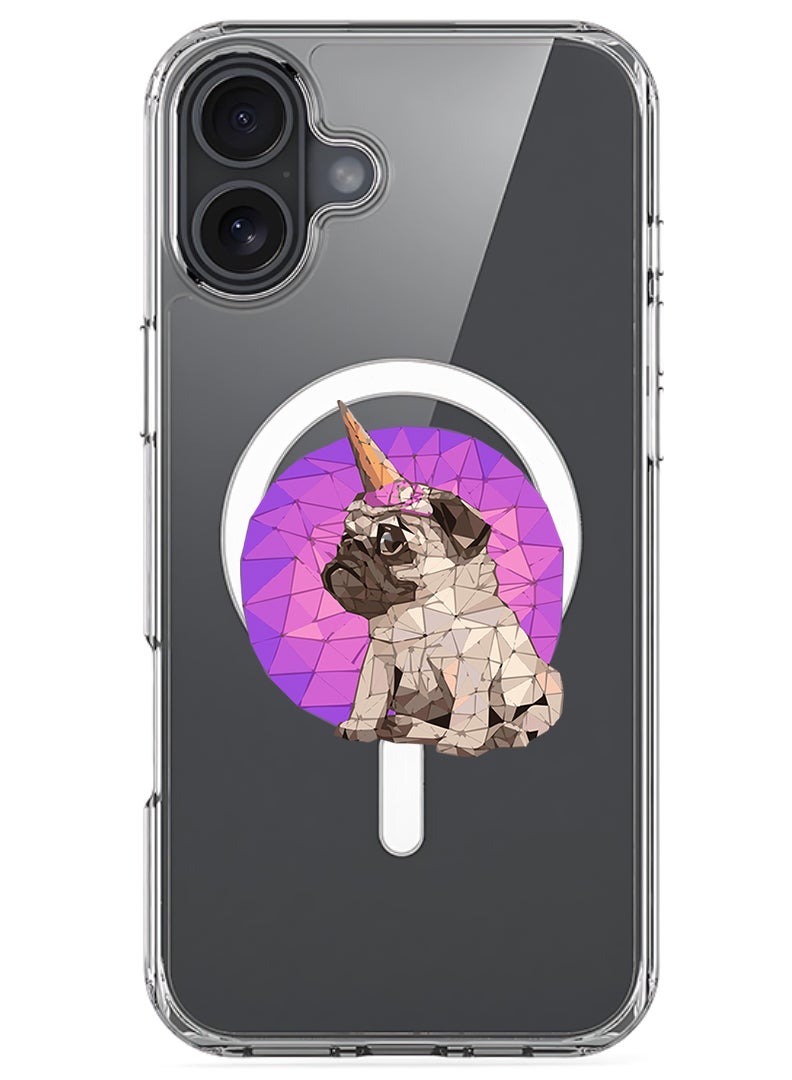 Theodor Magnetic Case for Apple iPhone 17 Compatible with MagSafe Wireless Charging, Shockproof Phone Bumper Cover - Puggy - Image 1