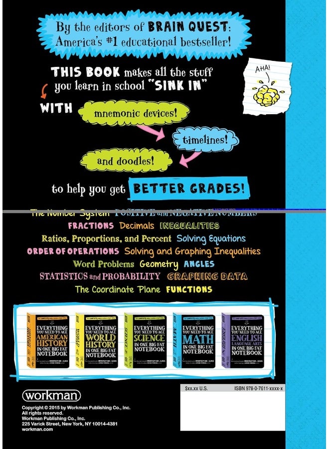 Ace Math in One Big Fat Notebook: The Complete Middle School Study Guide  - Image 2