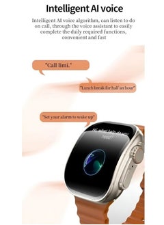 W&O X10 Ultra 3 Smart Watch 49mm – Curved Screen – Orange  - Image 4