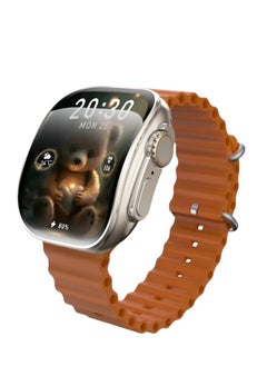 W&O X10 Ultra 3 Smart Watch 49mm – Curved Screen – Orange  - Image 1
