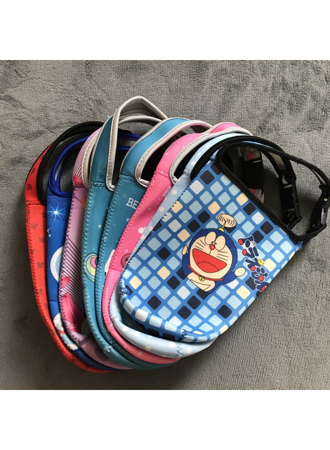Factory Wholesale Cartoon Ice Cream Cup 30Oz Car Cup Vacuum Cup Cover Portable Drop-resistant Handbag Diving Material Cup Cover-Color:Flower Stitch-Capacity:900ml(30oz Ice Cream)  - Image 2
