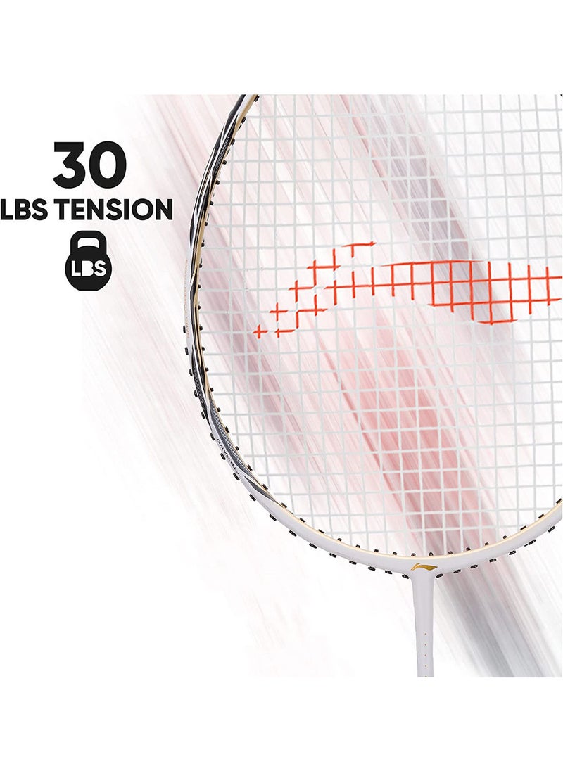 Li-Ning - G-Force Superlite Ignite 7 Speed Carbon Fibre Strung Badminton Racket with Full Racket Cover | For Intermediate Players | 77 grams |Maximum String Tension - 30lbs - Image 1