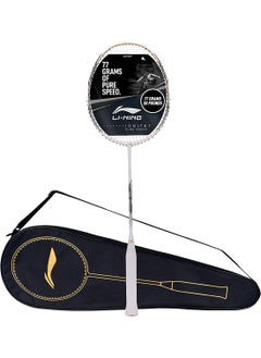 G-Force Superlite Ignite 7 Speed Carbon Fibre Strung Badminton Racket with Full Racket Cover | For Intermediate Players | 77 grams |Maximum String Tension - 30lbs