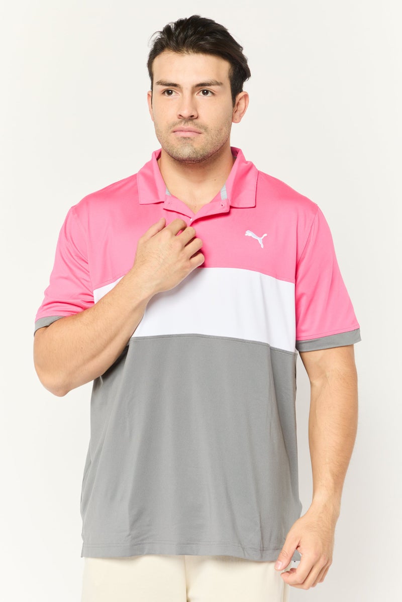 PUMA Men Sportswear Fit Short Sleeves Outdoor Polo Shirt, Multicolor - Image 1