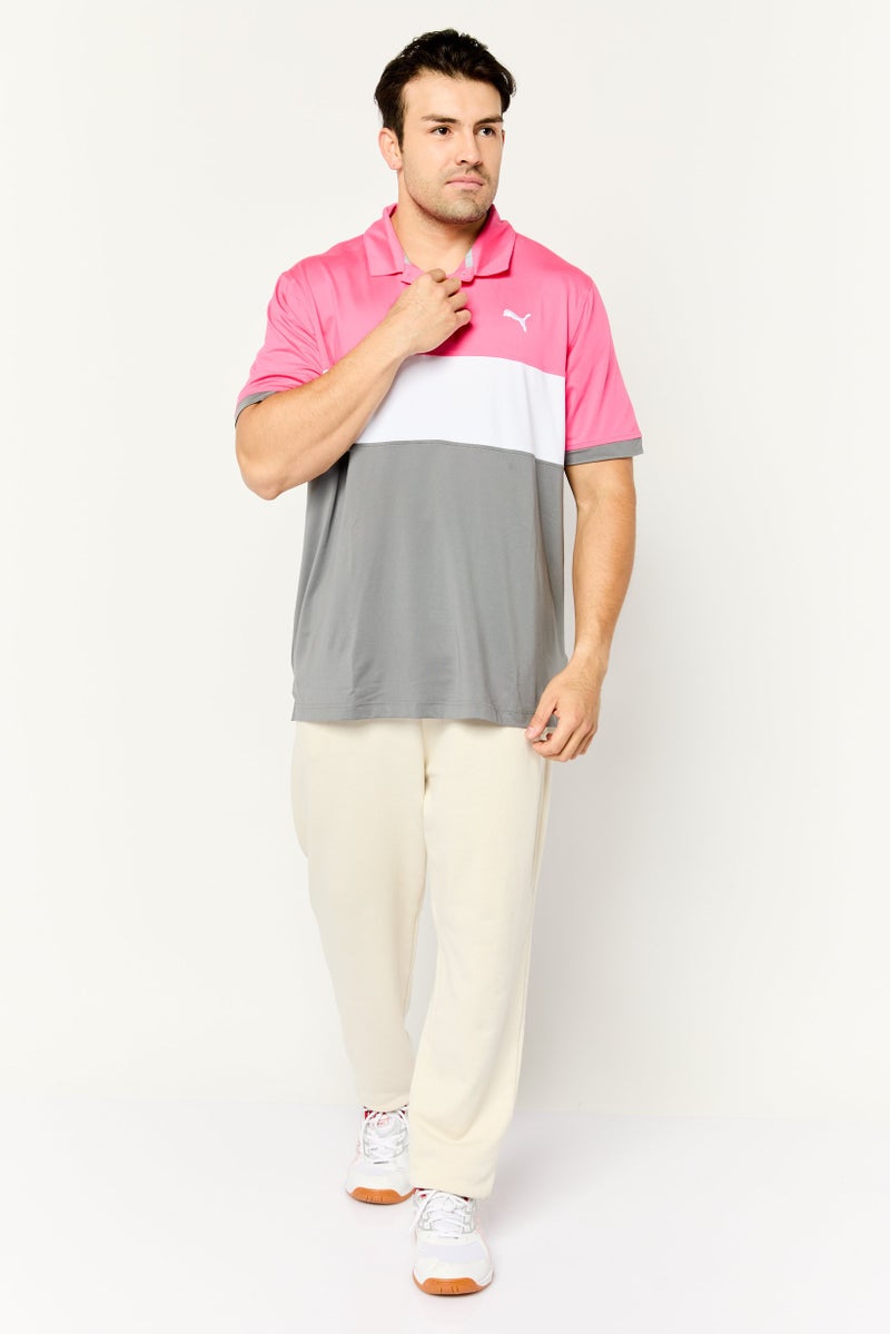 PUMA Men Sportswear Fit Short Sleeves Outdoor Polo Shirt, Multicolor - Image 2