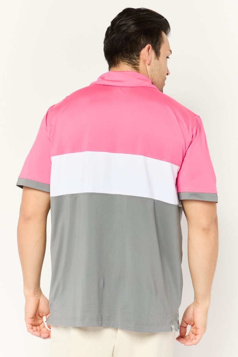 PUMA Men Sportswear Fit Short Sleeves Outdoor Polo Shirt, Multicolor - Image 4