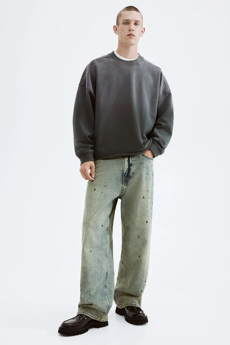 H&M Oversized Fit Washed sweatshirt