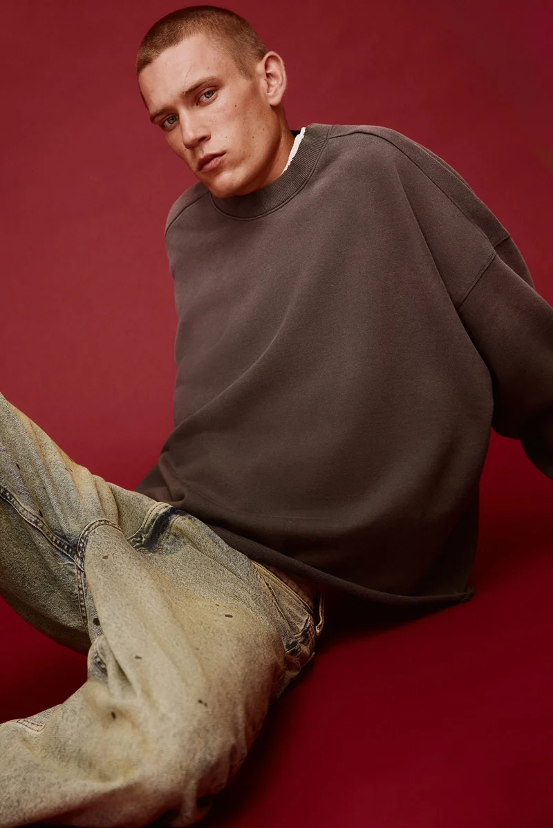 H&M Oversized Fit Washed sweatshirt