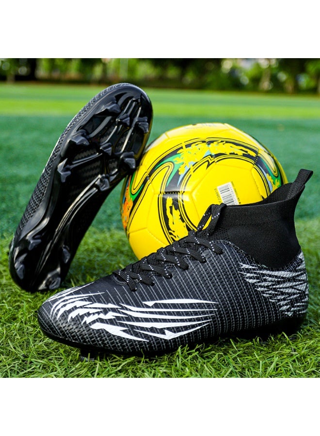 Men Kids Fashion Soccer Shoes Cleats Team Sports Training TF/FG Turf Firm Comfort High-top Football Shoes Outdoor - Image 4