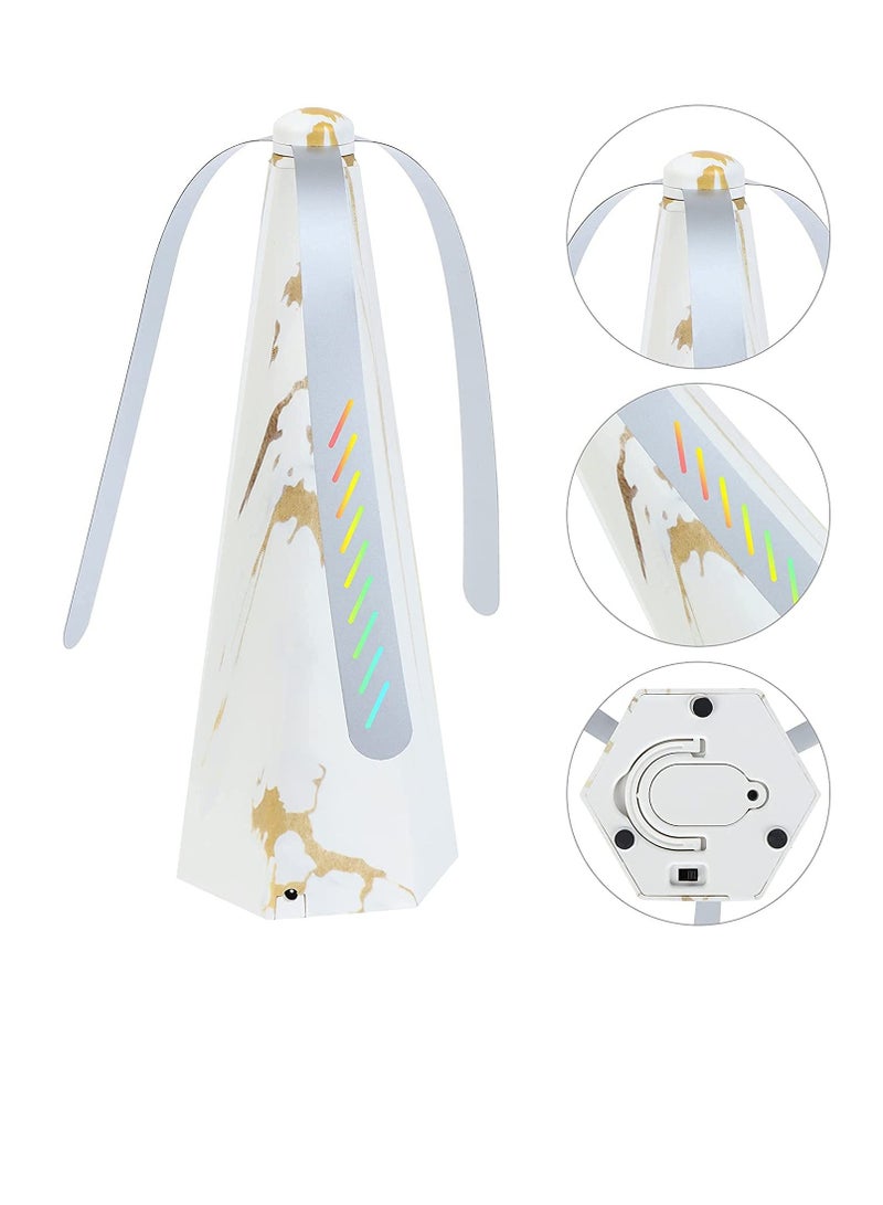Fly Repellent Fan for Tables Insects Fan Fly Portable Wood Grain Table Fan for Table Patio Bug and Portable Fly Deterrent Bug Repellent Fan Keep Flies Away from Your Food Enjoy Outdoor Meal  - Image 2