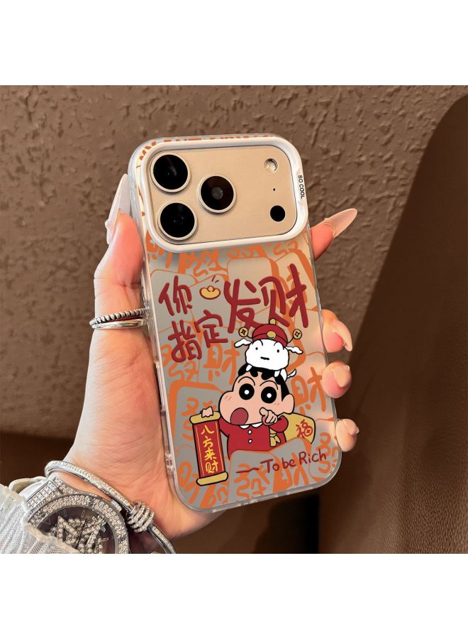 Designated Fortune Shin-chan Suitable For Apple 17 Phone Case Iphone17pro New Year Blessing Cartoon Cute