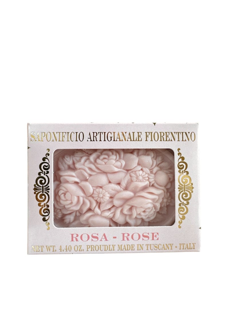 SAPONIFICIO ARTIGIANALE FIORENTINO Rose Soap  (125g) - Image 2