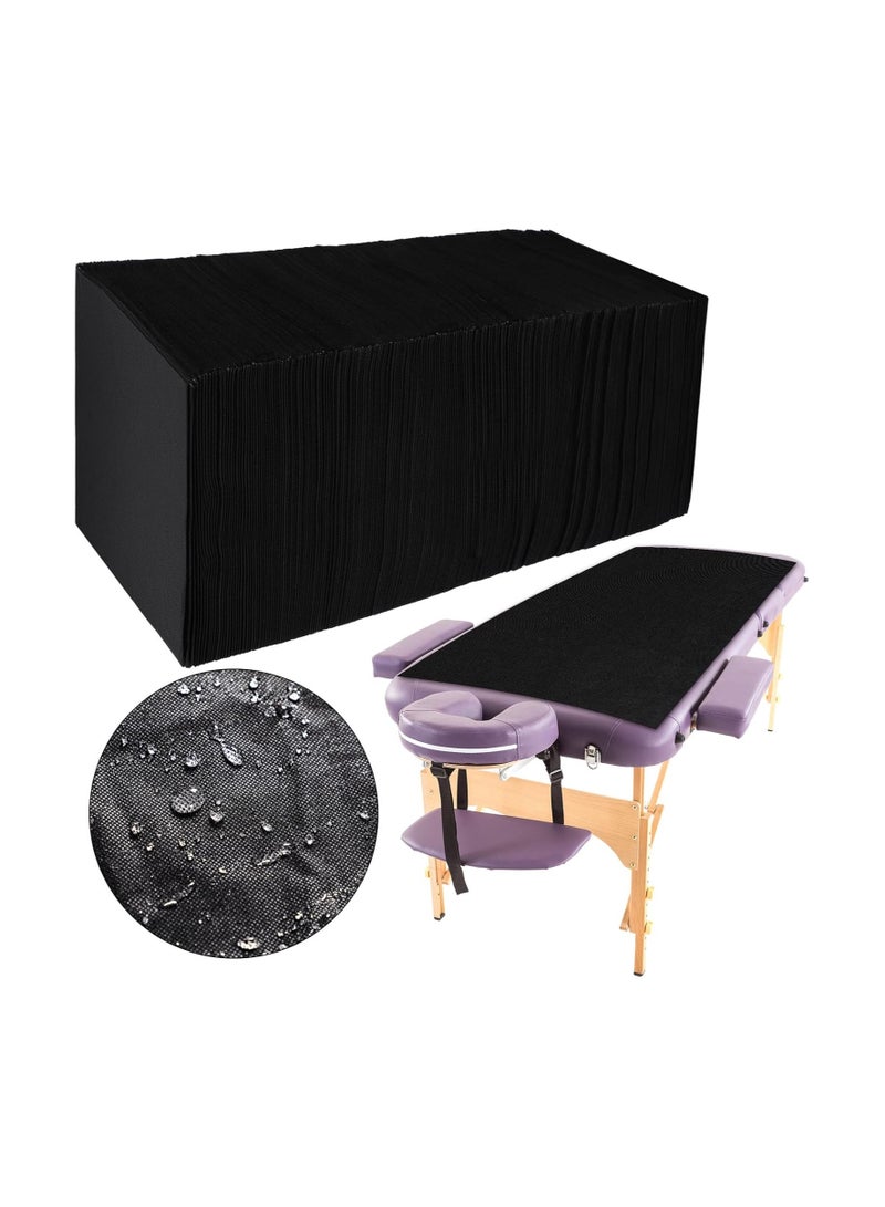 Disposable Bed Sheet Waterproof Massage Table Sheets Black