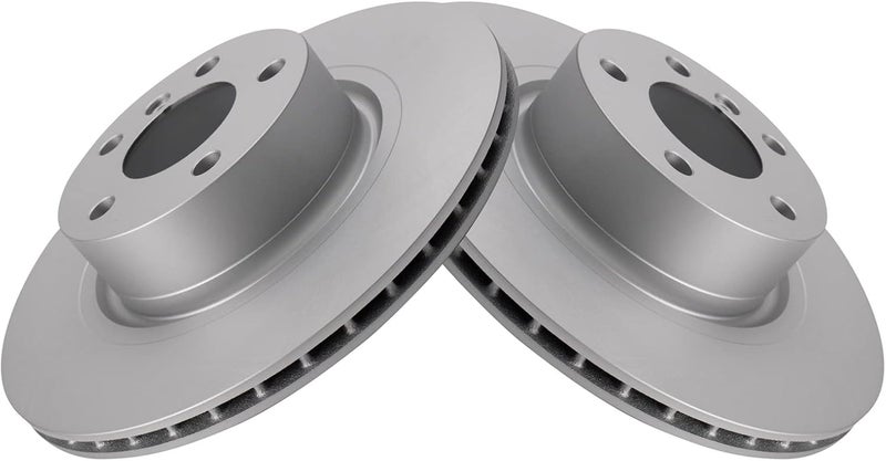 TRQ Rear Brake Rotor Set G Coated Vented Compatible with 2011-2017 BMW X3 2015-2018 X4 - Image 3