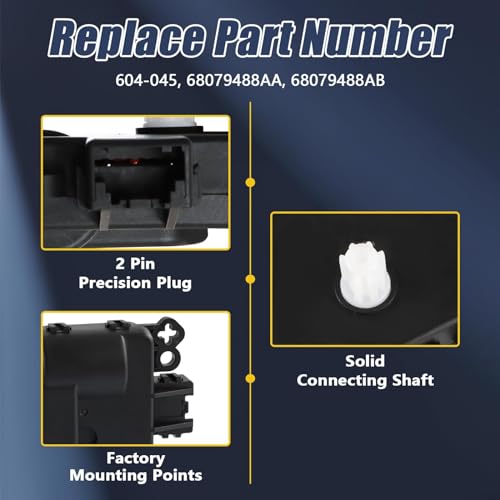 HIMARKLIF HVAC Heater Blend Door Actuator with Gear Compatible with Jeep Grand Cherokee &Dodge Durango 2011-2013 Replaces# 68079488AA 68079488AB 604-045 - Image 5