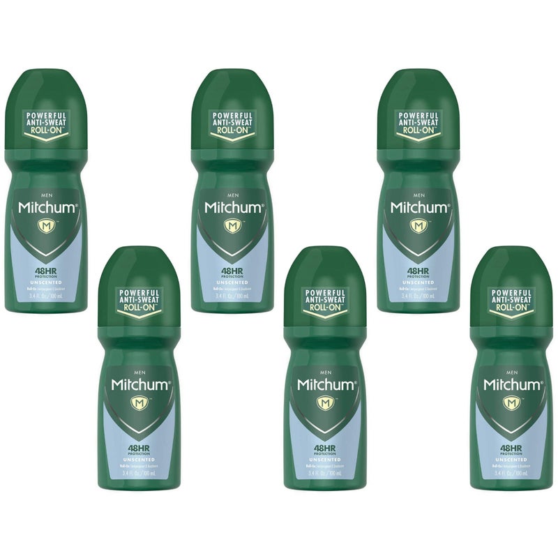 Mitchum Advanced Antiperspirant & Deodorant, Unscented, 3.4 Ounce (Pack of 6) - Image 1