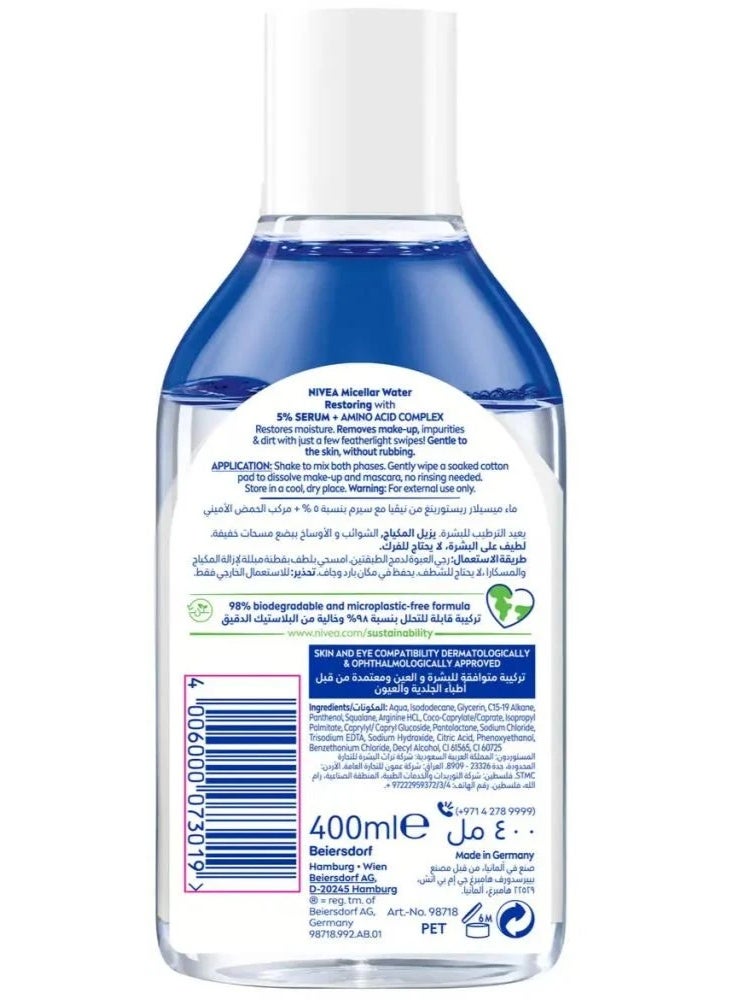 Nivea Restoring Micellar Water 400Ml - Image 3