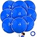 LEEZZIZZ Blue Giant Latex Balloons 36 Inch 9 Pcs Jumbo Large Balloons for Kids Party Wedding Birthday Supply Decorations - Image 2