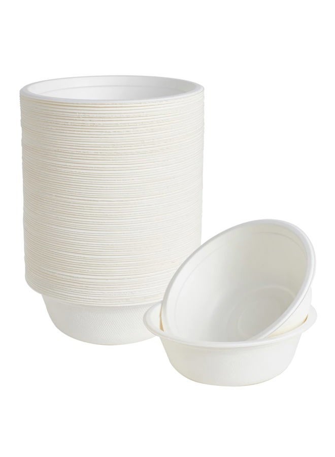 ECOLipak 150 Pack 12 oz Paper Bowls, Disposable Compostable Bowls Heavy-Duty, Biodegradable Soup Bowls Made of Natural Bagasse, Eco-Friendly Sugarcane Bowls for Salad, Dessert, Milk, Cereals - Image 1