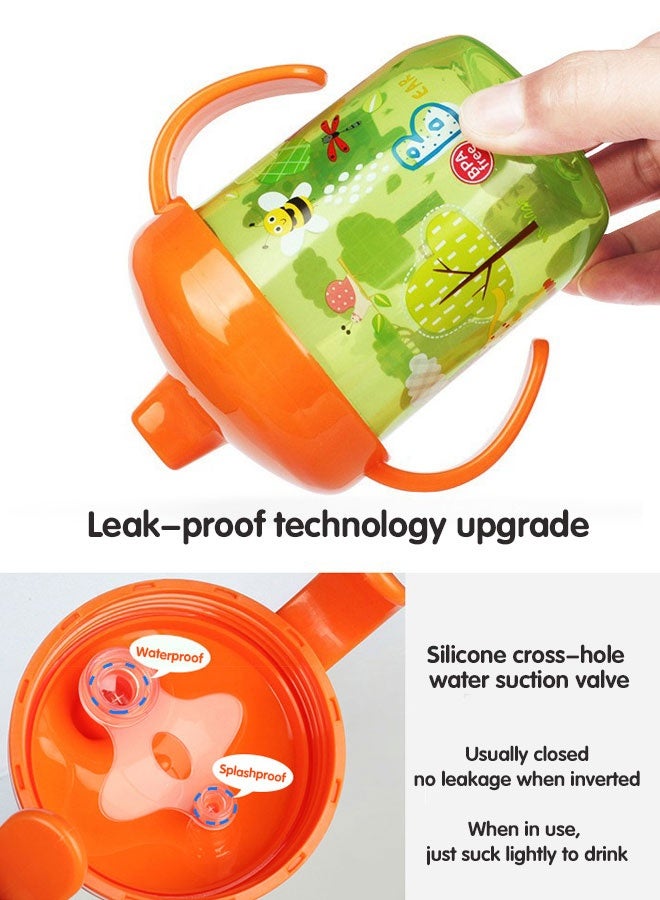 Sharpdo Baby Training Cup, Spill-Proof, Leak-Proof Spout Cup with Handle, BPA Free, 250ml - Image 5