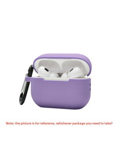 Generic Airpodspro Earphone Case For Apple 3 Generation Bluetooth Headset Protective Cover Airpods Series Protective Shell-Color:Purple-Applicable Model:Airpods 3 Boxed Carabiner  - Image 1