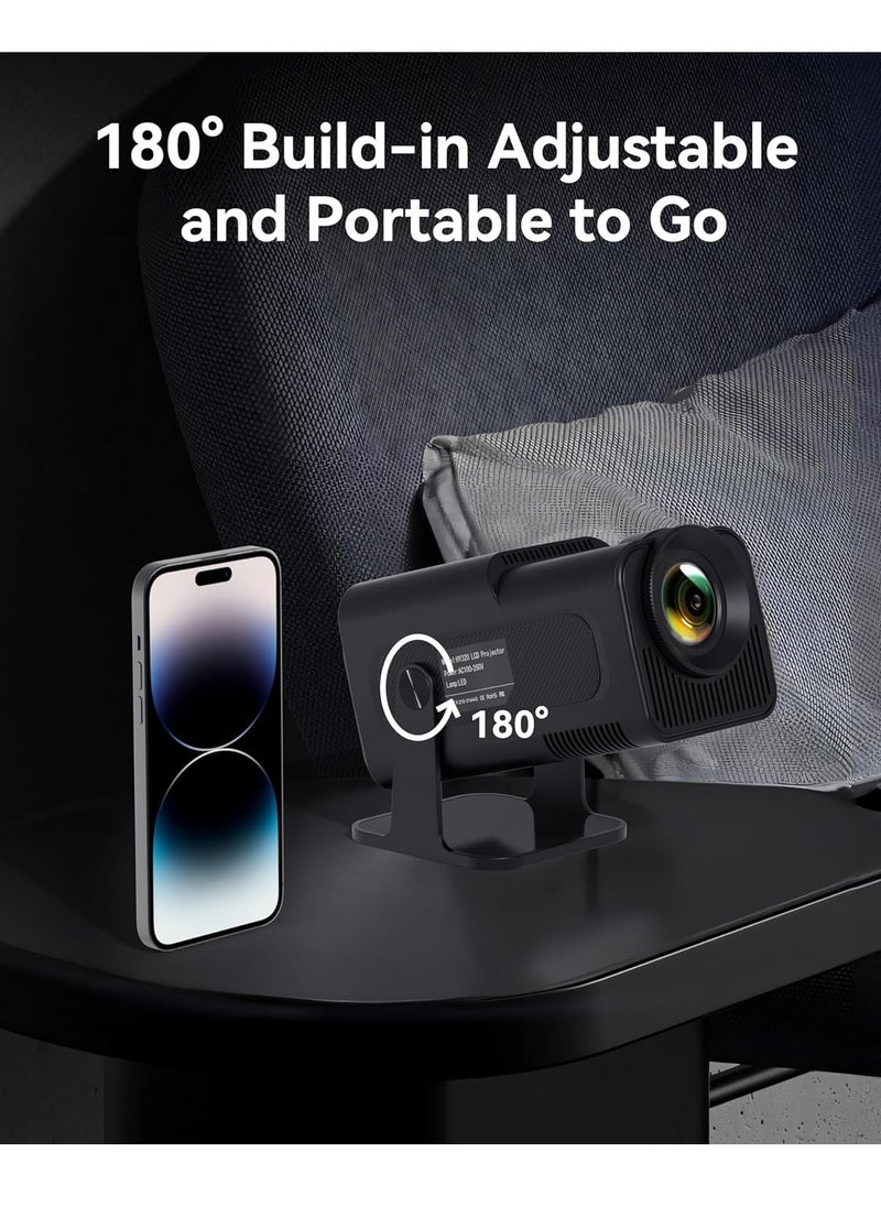 ELTRAZONE Native 1080P Mini Projector: 4K Resolution, Auto Keystone Adjustment, and 180-Degree Rotation  - Image 5