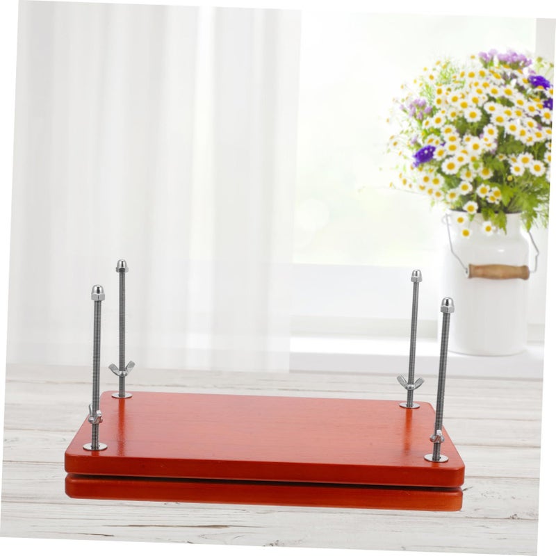Wooden Book Press Tool for Flower Pressing DIY Bookbinding Craft Plant Repair - Image 4