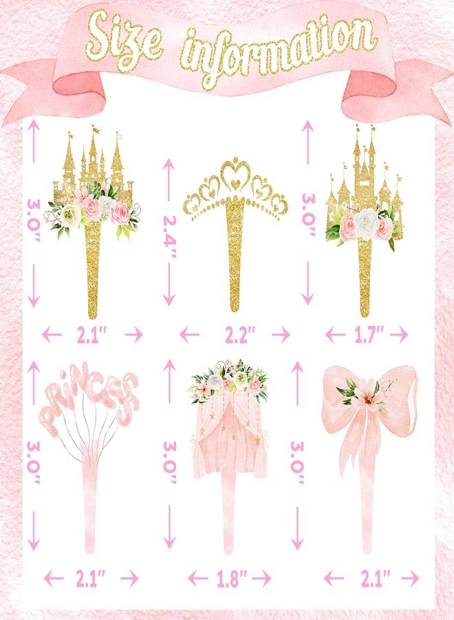 HaPiBiDesign 40 Pcs Princess Cupcake Topper - Image 2