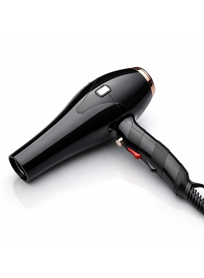 Professional Hair Dryer 6000W Super Motor | 3 Heat & 2 Speed Settings | Cool Shot Button | Overheating Protection | Detachable Air Inlet Filter | Salon & Home Use - Image 2