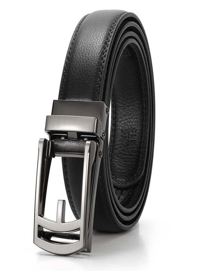 WERFORU Leather Ratchet Dress Belt for Men with Automatic Buckle - Image 1
