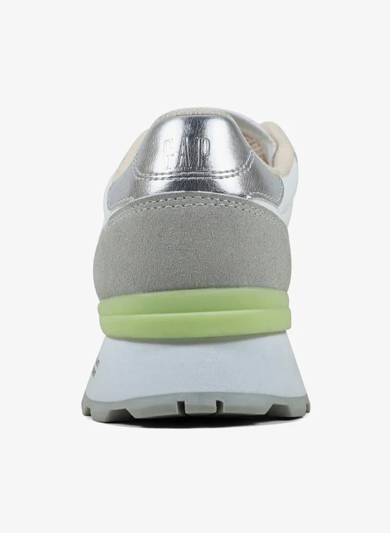 جاب Women Panelled Lace-Up Sneakers