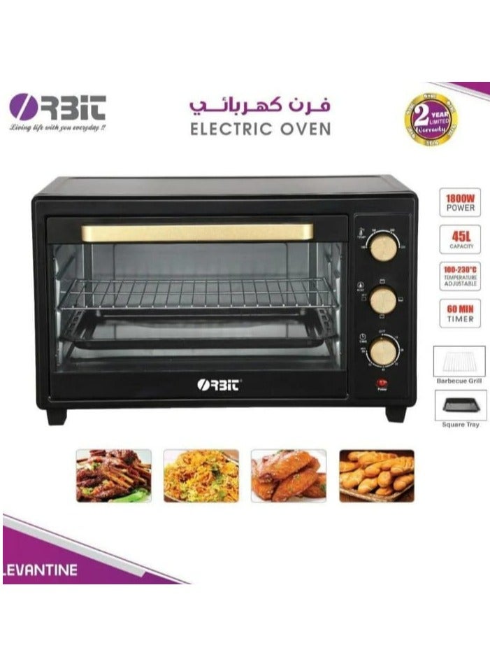 أوربت فرن كهربائي 1800 واط، 45 لتر، مؤقت 60 دقيقة