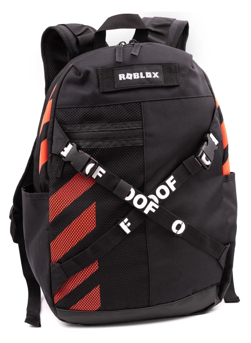 Bamboo Bark Roblox Unisex Kids Black Backpack / SCHOOL BAG - Image 1
