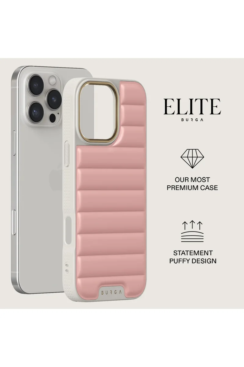 BURGA Case for iPhone 16 Pro Ultra-Soft PC Material with Bouncy Texture, CloudGuard Shock Absorption, Lightweight Build, and Elite-Level Drop Protection Pilates