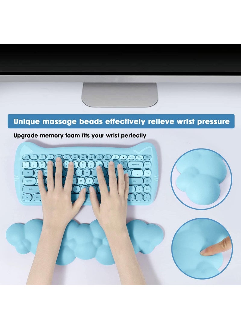 Y&D 2Piece Cloud Memory Foam Wrist Mouse Pad Set - Image 2