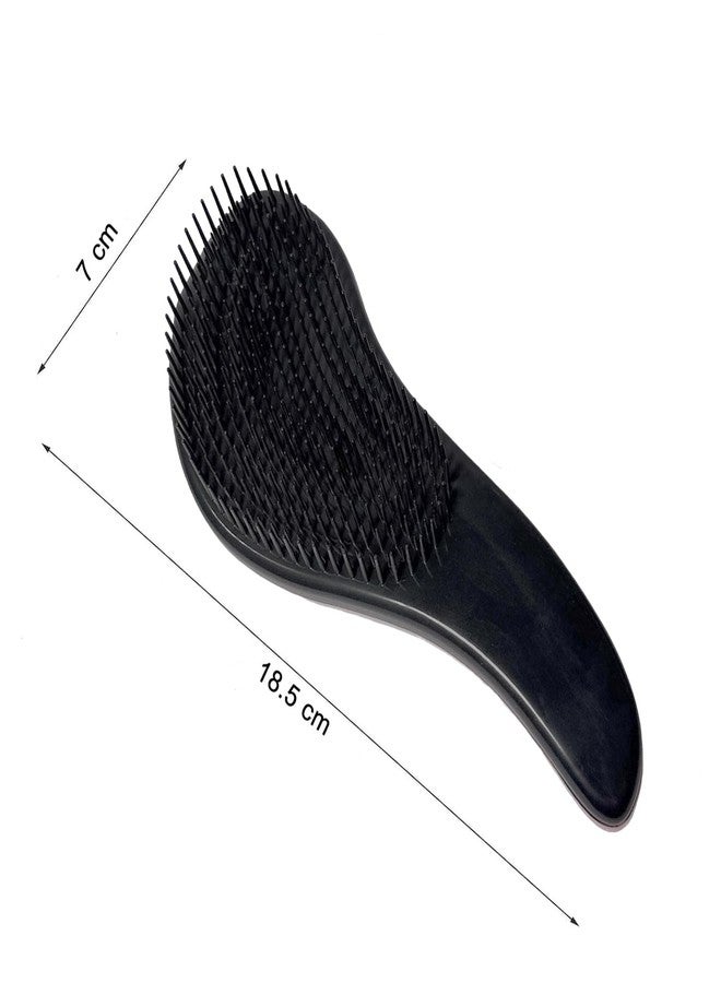 Combelle Detangling Hair Brush - Pain-Free Flexible Bristles, Wet & Dry Use, Anti-Static, Soft Scalp Care for All Hair Types - Multicolour Ergonomic Handle - Image 4