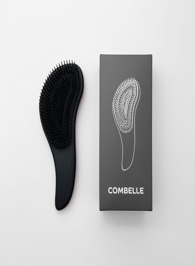 Combelle Detangling Hair Brush - Pain-Free Flexible Bristles, Wet & Dry Use, Anti-Static, Soft Scalp Care for All Hair Types - Multicolour Ergonomic Handle - Image 1