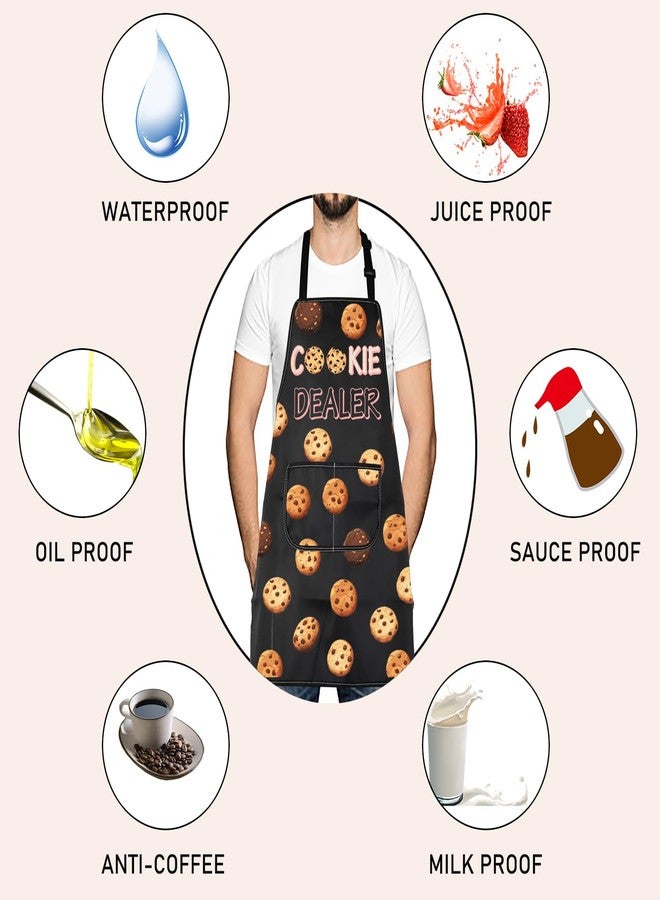 LEVLO Cookie Baking Lovers Gift Cookie Dealer Aprons Bakery Apron Pastry Chef Gift (Cookie Dealer-MH) - Image 4