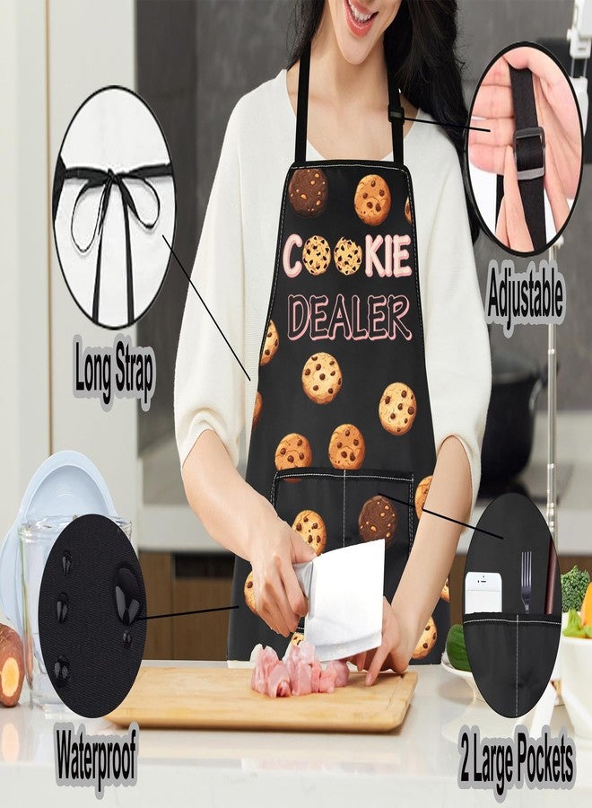 LEVLO Cookie Baking Lovers Gift Cookie Dealer Aprons Bakery Apron Pastry Chef Gift (Cookie Dealer-MH) - Image 5