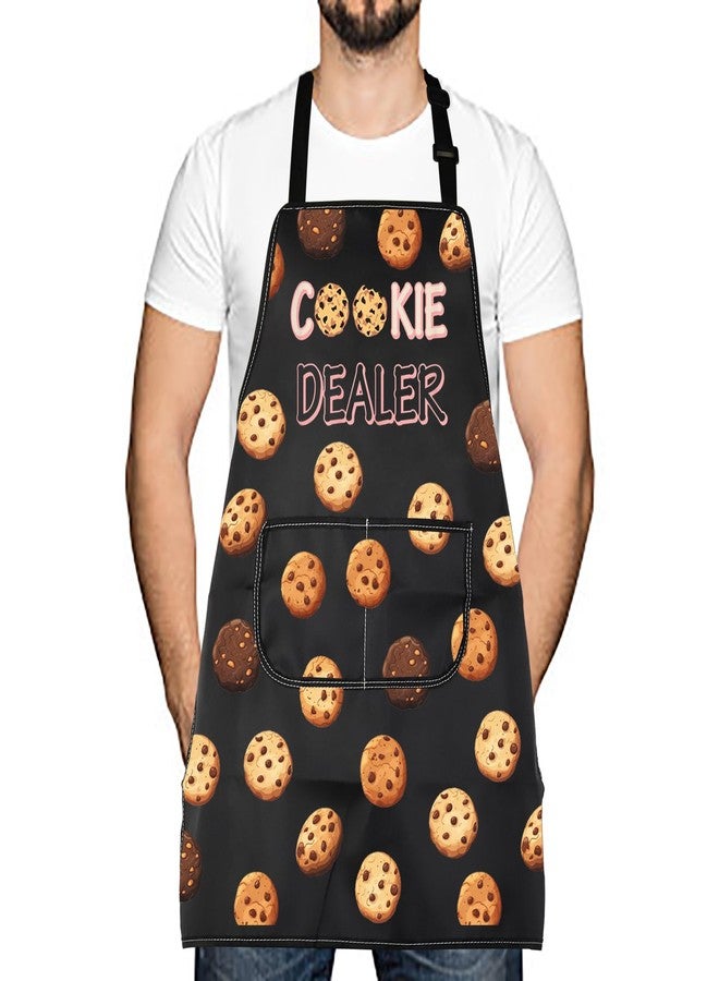 LEVLO Cookie Baking Lovers Gift Cookie Dealer Aprons Bakery Apron Pastry Chef Gift (Cookie Dealer-MH) - Image 1