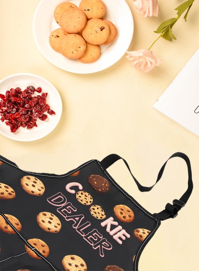LEVLO Cookie Baking Lovers Gift Cookie Dealer Aprons Bakery Apron Pastry Chef Gift (Cookie Dealer-MH) - Image 3