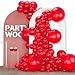 PartyWoo Red Balloons 120 pcs Different Sizes of 18 12 10 5 Inch Red Balloon Arch Kit Garland for Birthday Graduation Bachelorette Citizenship Anniversary Cherry Casino Theme Party Decorations RedY57 - Image 2