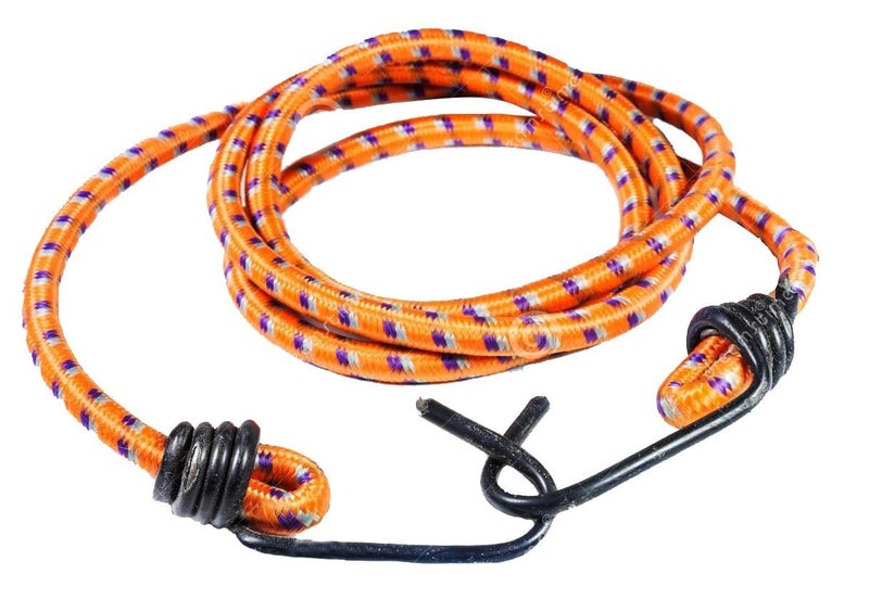 حبل مطاطي قابل للتمدد عالي القوة / حبل بونجي مع خطافات (لون متنوع، 4 أقدام)