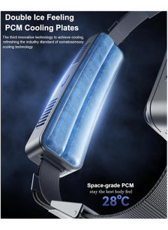 FIPKA Portable Waist Fan with 2 Cooling Plates, Wearable Clip on Fan  - Image 2
