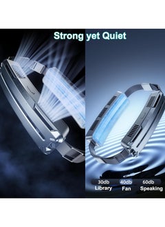 FIPKA Portable Waist Fan with 2 Cooling Plates, Wearable Clip on Fan  - Image 4