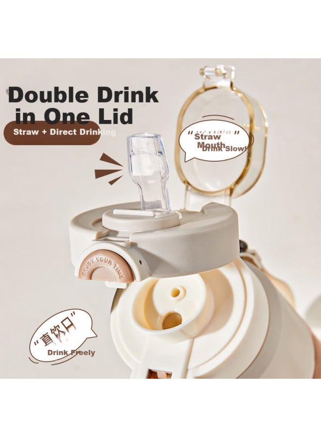 Tkk Straw Cup For Pregnant And Postpartum Women, Ppsu Water Bottle For Adults, Food-grade Plastic Water Bottle For Students And Children - Image 2