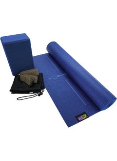 Go Fitness GoFit Complete Yoga Kit with Yoga Mat, Foam Block, Strap, Yoga Pose Wall Chart, and Carrying Bag  - Image 4