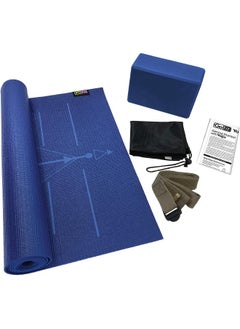 Go Fitness GoFit Complete Yoga Kit with Yoga Mat, Foam Block, Strap, Yoga Pose Wall Chart, and Carrying Bag  - Image 5